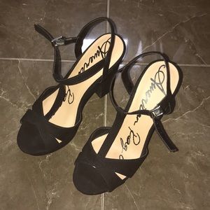 AMERICAN RAG JAMIE SUEDE T-STRAP PLATFORM